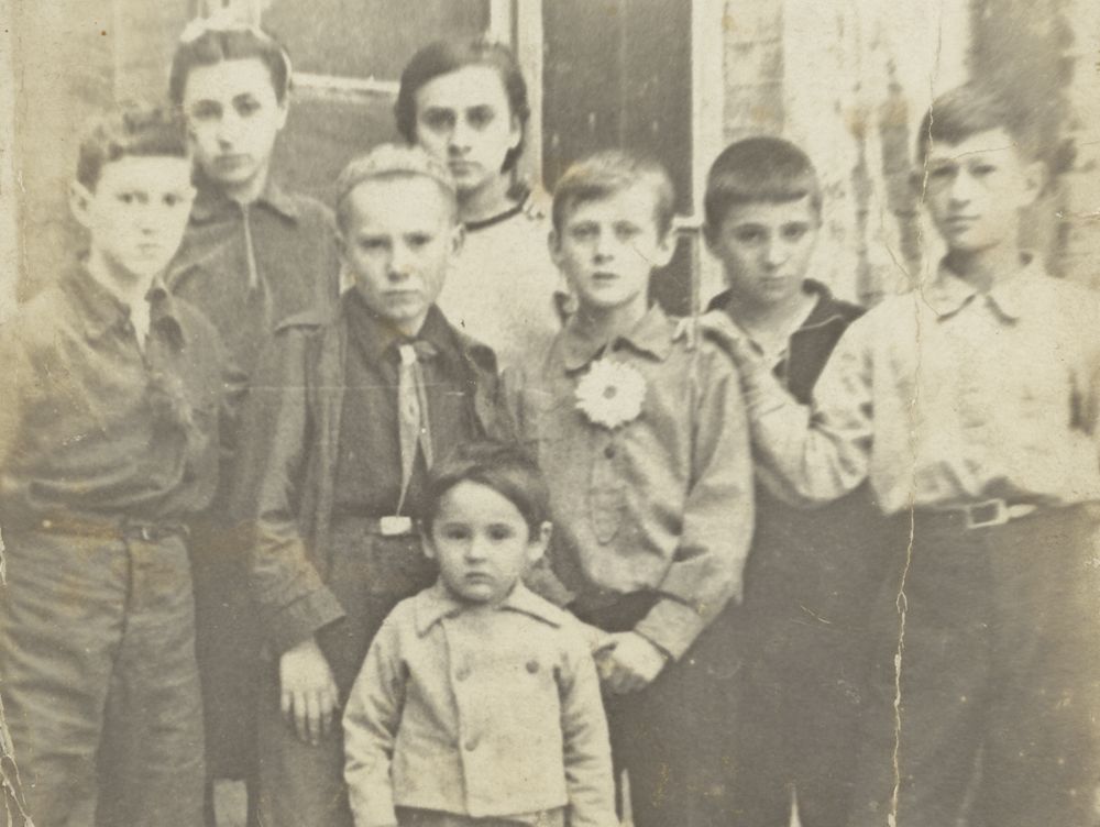 Photograph of a group of Soviet children, ca. 1930s